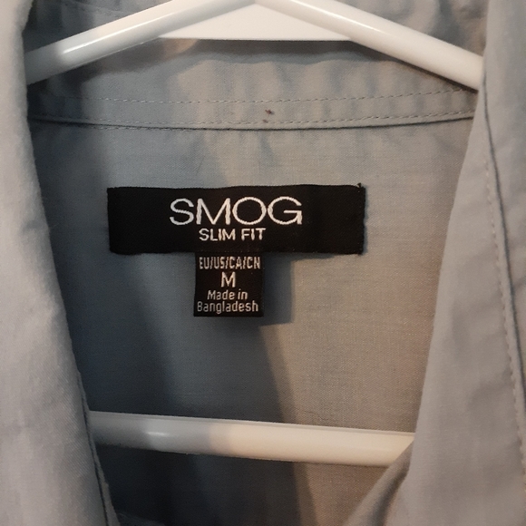 SMOG button up gray - Picture 2 of 4